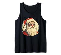 Papá Noel Groovy - Estilo Vintage Antiguo de Navidad Camiseta sin Mangas