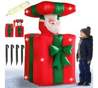 Papá Noel Inflable con luz LED 152cm