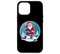 Papá Noel Jugar Hockey sobre Hielo Feliz Navidad Amante Divertido Carcasa para iPhone 12 Pro MAX