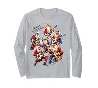 Papá Noel Moderno y su Nueva Banda de Rock and Roll Manga Larga
