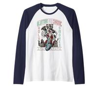 Papá Noel Motero de Navidad de Kevin Smith Jay y Bob Silent Smokes Camiseta Manga Raglan