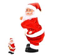 Papá Noel - Muñecas animadas que cantan en Twerking, | Peluche de Navidad eléctrico multifuncional, decoración navideña para fiestas de Navidad