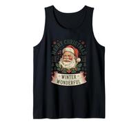 Papá Noel Navidad Invierno país de Las Maravillas 2026 Vacaciones Retro Navidad Camiseta sin Mangas