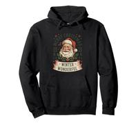 Papá Noel Navidad Invierno país de Las Maravillas 2026 Vacaciones Retro Navidad Sudadera con Capucha