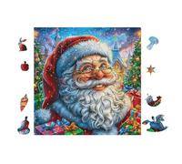 Papá Noel Navidad Puzzle 100 Piezas Papel Mayores Terapia Ocupacional para Relajarse Entretenimiento Sin Pantalla Más Vendido Regalo Original 28x28cm