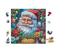 Papá Noel Navidad Rompecabezas 100 Piezas Cartón para Adultos Y Adolescentes Colección Rompecabezas Decoración Dormitorio Pieza Decorativa Casa 28x28cm