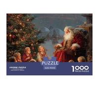 Papá Noel Puzzle 1000 Piezas Un Desafiante Juguetes Resistentes A La Presión Familiar Regalos para Mujeresregalos para Hombres para Adultos Y Niños 70x50cm/1000pcs