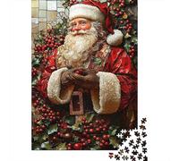 Papá Noel Puzzle de 1000 Piezas Puzzle para Adultos Papel Ambiente Festivo Relajante Juego de Puzzle 1000 Piezas Familia Decoración 70x50cm/1000pcs
