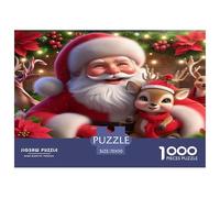 Papá Noel Puzzle De 1000 Piezas Un Desafiante Juguetes Descomprimidos para Toda La Familia Regalos Familiares para Adultos Y Niños 70x50cm/1000pcs