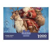 Papá Noel Puzzle De 1000 Piezas Un Desafío Imposible Juguetes Descomprimidos para Toda La Familia Regalos Familiares para Adultos Y Niños 70x50cm/1000pcs