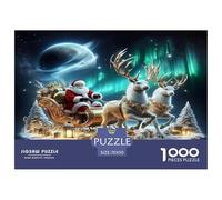 Papá Noel Puzzle De 1000 Piezas Un Desafío Imposible Juguetes Resistentes A La Presión Familiar Regalos Familiares para Adultos Y Niños 70x50cm/1000pcs