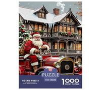 Papá Noel Puzzle Imposible,desafío for Adults Christmas Juego Educativo 1000 Piezas Obra De Arte De Juego De para Adultos, Regalos A Partir De 14 Años 38x26cm/1000pcs