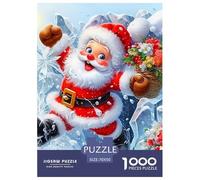 Papá Noel Rompecabezas De Papel 1000 Piezas Navidad Desafío Duro Idea De Regalo para Ella O Él para Adultos Y Niños Desde Los 12 Años 70x50cm/1000pcs