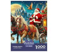 Papá Noel Rompecabezas De Papel para Adultos 1000 Piezas Navidad Desafío Difícil Idea De Regalo para Ella O Él para Adultos Y Niños Desde Los 12 Años 38x26cm/1000pcs