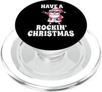 Papá Noel Santa Claus Navidad Have A Rockin' Christmas PopSockets PopGrip para MagSafe