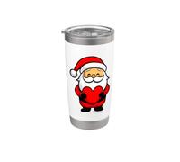 Papá Noel Santa Claus Vaso térmico de acero inoxidable de doble pared