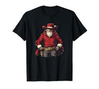 Papá Noel Vaquero Genial para una Salvaje Aventura navideña Camiseta
