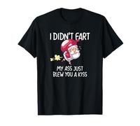 Papá Noel Xmas I Didn'T Fart My Ass Just Blew You A Kiss Camiseta