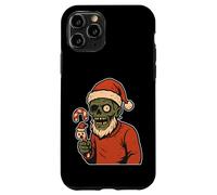 Papá Noel Zombi con bastón de Caramelo Carcasa para iPhone 11 Pro