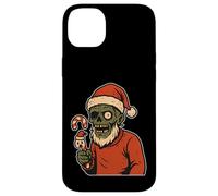 Papá Noel Zombi con bastón de Caramelo Carcasa para iPhone 14 Plus