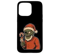 Papá Noel Zombi con bastón de Caramelo Carcasa para iPhone 15 Pro MAX