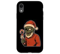 Papá Noel Zombi con bastón de Caramelo Carcasa para iPhone XR