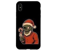 Papá Noel Zombi con bastón de Caramelo Carcasa para iPhone XS MAX