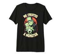 Papá Nuevo, Primer Padre del bebé Monstruo de Frankenstein de Halloween Camiseta Premium