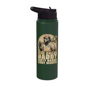 Papá obrero, papá de manos sucias, noches ajetreadas Stainless Steel Insulated Water Bottle