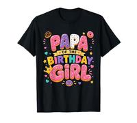 Papa of The Birthday Girl Donut Party Theme Camiseta