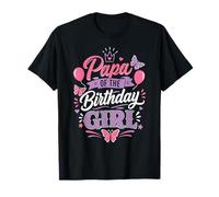 Papa of The Birthday Girl Proudest Dad en la Fiesta de cumpleaños Camiseta