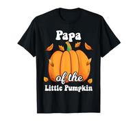 Papa of The Little Pumpkin Acción de Gracias Baby Shower Reveal Camiseta