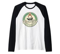 Papá, Oficial de impuestos, evaluación del Gusto, Divertida paternidad Camiseta Manga Raglan