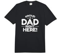 Papá Orgulloso aquí Comfort Colors Adult Heavyweight T-Shirt