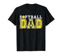 Papá orgulloso de softbol | Padres entrenadores amantes de los deportes del día del juego Camiseta