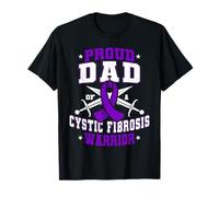 Papá orgulloso de un padre guerrero de fibrosis quística Camiseta