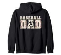Papá orgulloso del béisbol | Padres entrenadores amantes de los deportes del día del juego Sudadera con Capucha