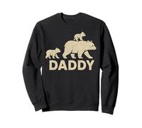 Papá Oso con Dos Cachorros Padre de la familia Sudadera