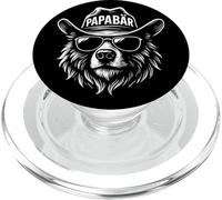 Papá Oso - Divertido Motivo Paterno con Sombrero Vaquero PopSockets PopGrip para MagSafe