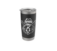 Papá oso - divertido motivo paterno con sombrero vaquero Vaso térmico de acero inoxidable de doble pared