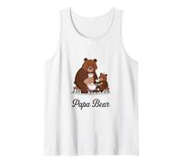 Papá Oso y su cachorro comparten un dulce momento de fiesta de té Camiseta sin Mangas