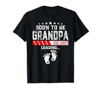 Papá para ser, Nuevo papá Cargando Abuelo EST 2027 Camiseta