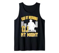 Papá Por La Mañana DJ Por La Noche Divertido Camiseta sin Mangas