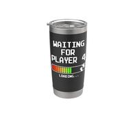 Papá por segunda vez futuro padre Player 4 Mamá segundo hijo Vaso térmico de acero inoxidable de doble pared