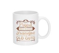 Papá Porque Abuelo Es Para Viejos Para Papá Abuelo Tazas De Cerámica Con Asa Tazas De Desayuno Chic Taza De Café Para Cappuccino Cacao Té 330Ml