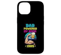 Papá Powered by Beer and 1985 Divertido diseño Vintage para Beber Carcasa para iPhone 14