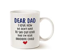 Papá, Querido Papá, Soy Tu Hijo Favorito. Tazas Con Asa Taza De Café Porcelana Taza Para Bebidas Oficina Café 330Ml