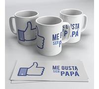 Papa Regalo original día del Padre - Taza eres mi super Papá - El padre numero 1 - Feliz día del Padre | 350ml Cerámica (Me gusta ser papá)