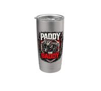 Papá retro de MMA Fighting Spirit Design Papás de artes marciales Vaso térmico de acero inoxidable de doble pared