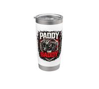Papá retro de MMA Fighting Spirit Design Papás de artes marciales Vaso térmico de acero inoxidable de doble pared